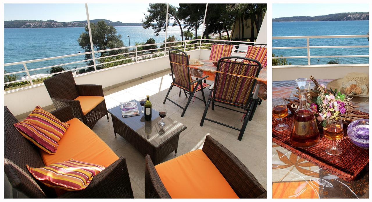 Gem Of The Sea Luxury Beach Apartment With Brand New Heating Infinity Pool Trogir Exterior photo